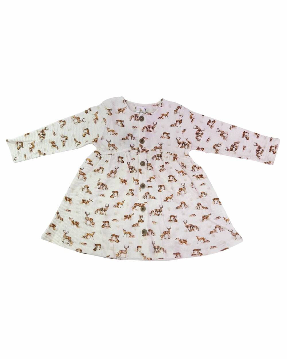 NEW VELVET FAWN girls mabel dress in deer